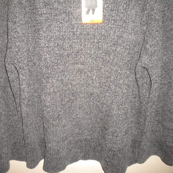 Matty M Womens Plus Size XXL Gray Relaxed Fit Soft Chenille Sweater NWT - Picture 5 of 6